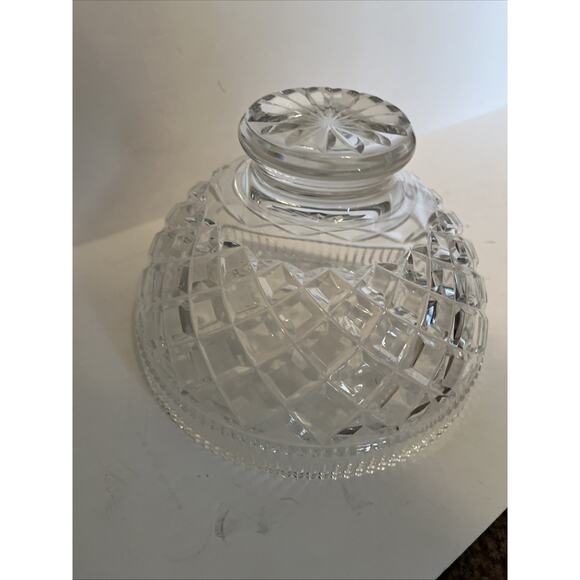 Waterford Killeen Crystal Footed Bowl 8” Candy Dish - Picture 10 of 10